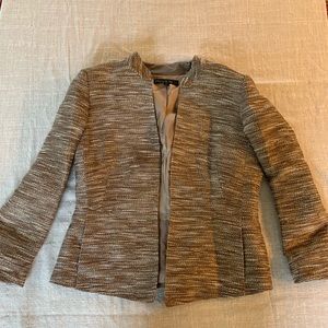 Beige jacket with gold accent